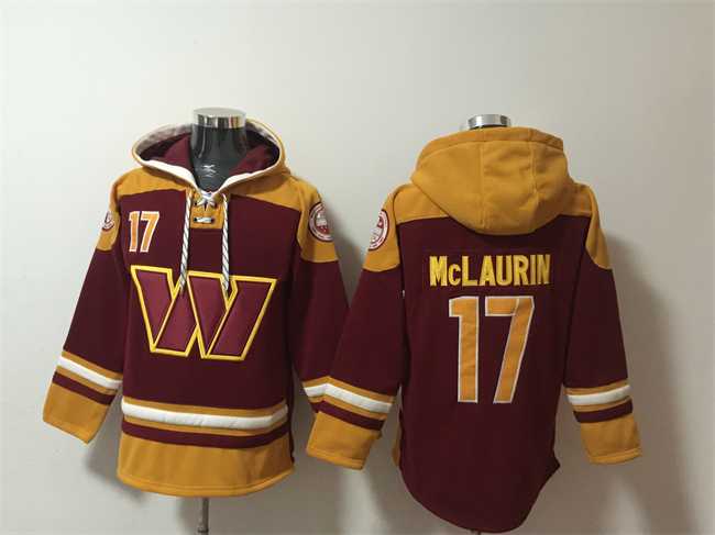 Men's Washington Commanders #17 Terry McLaurin Burgundy Ageless Must-Have Lace-Up Pullover Hoodie,We sell and wholesale Men's Washington Commanders #17 Terry McLaurin Burgundy Ageless Must-Have Lace-Up Pullover Hoodie on line form chian!